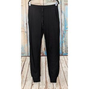Lamade Womens Size XS Black Tapered Leg Elastic Waist Sweat Pants Drawstring